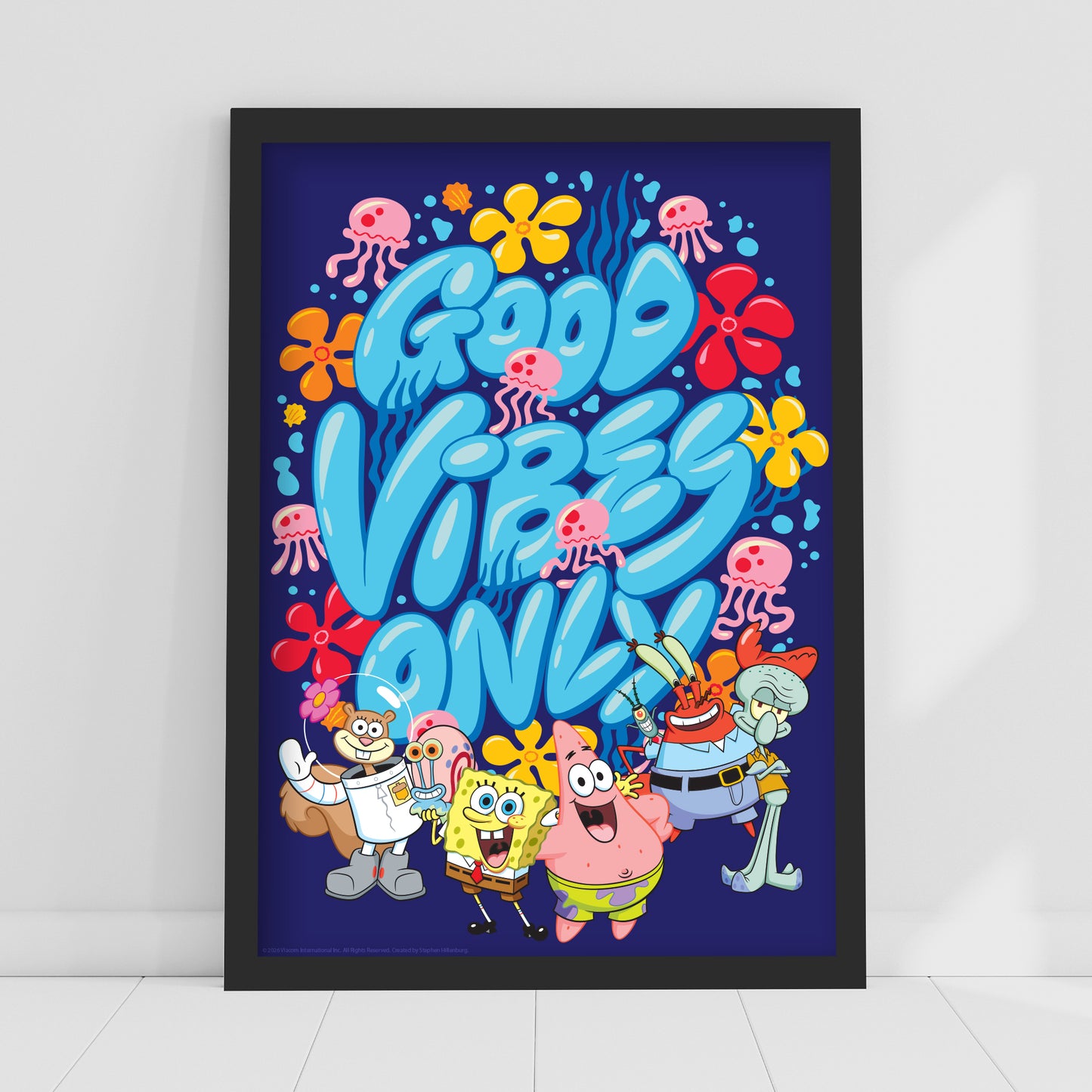 SpongeBob Print - Good Vibes Only Poster Wall Art