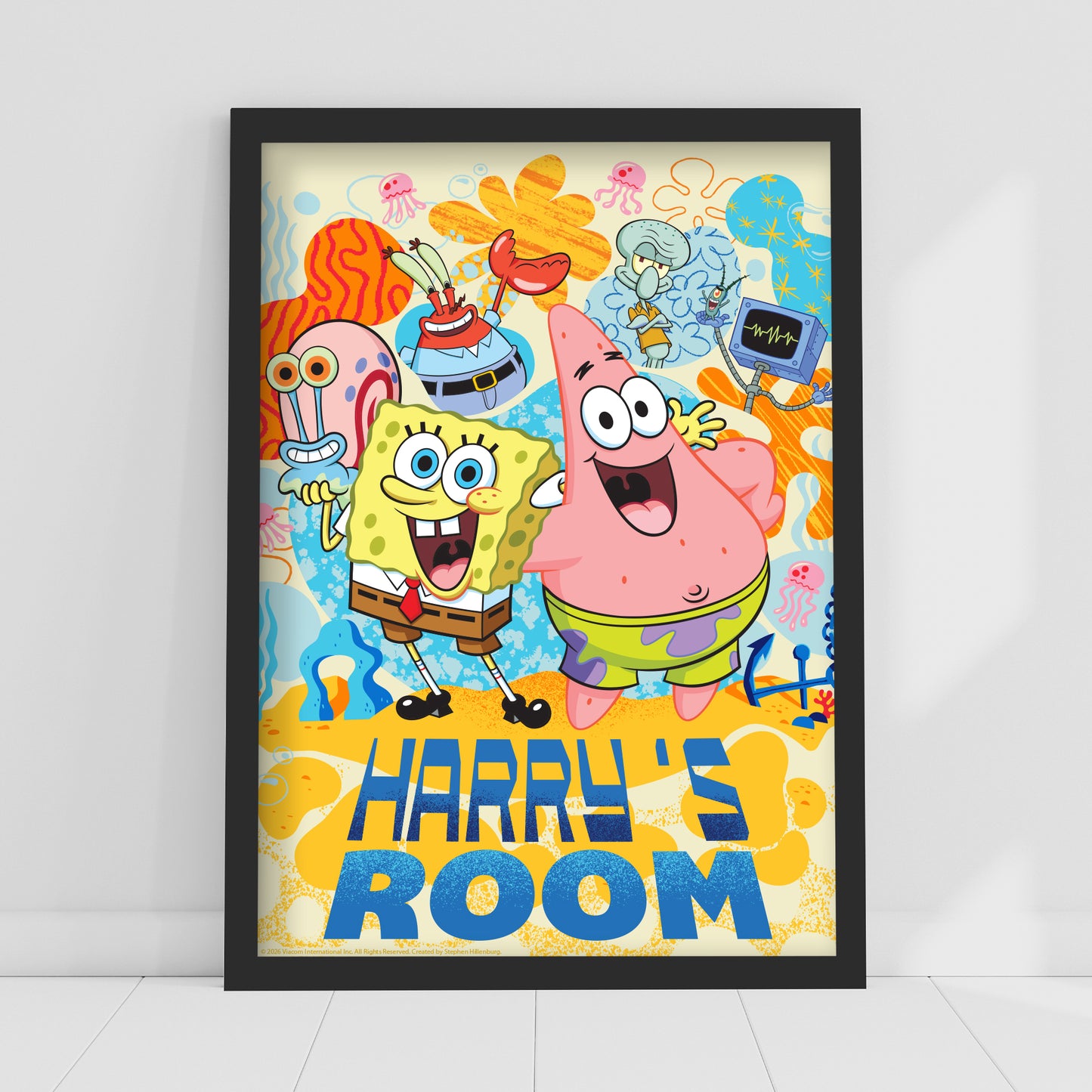 SpongeBob Print - Group Personalised Poster Wall Art