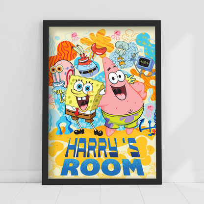 SpongeBob Print - Group Personalised Poster Wall Art