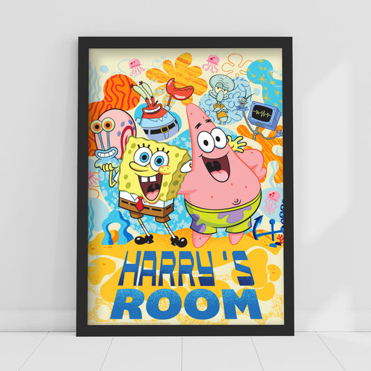 SpongeBob Print - Group Personalised Poster Wall Art