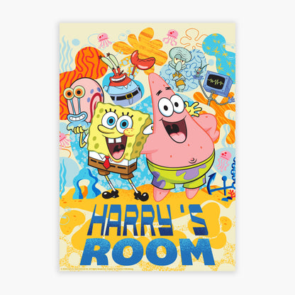 SpongeBob Print - Group Personalised Poster Wall Art