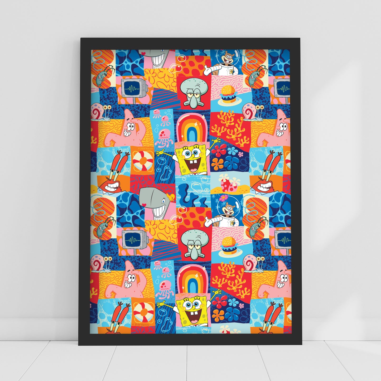 SpongeBob Print - Pattern Poster Wall Art