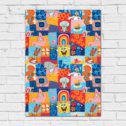 SpongeBob Print - Pattern Poster Wall Art