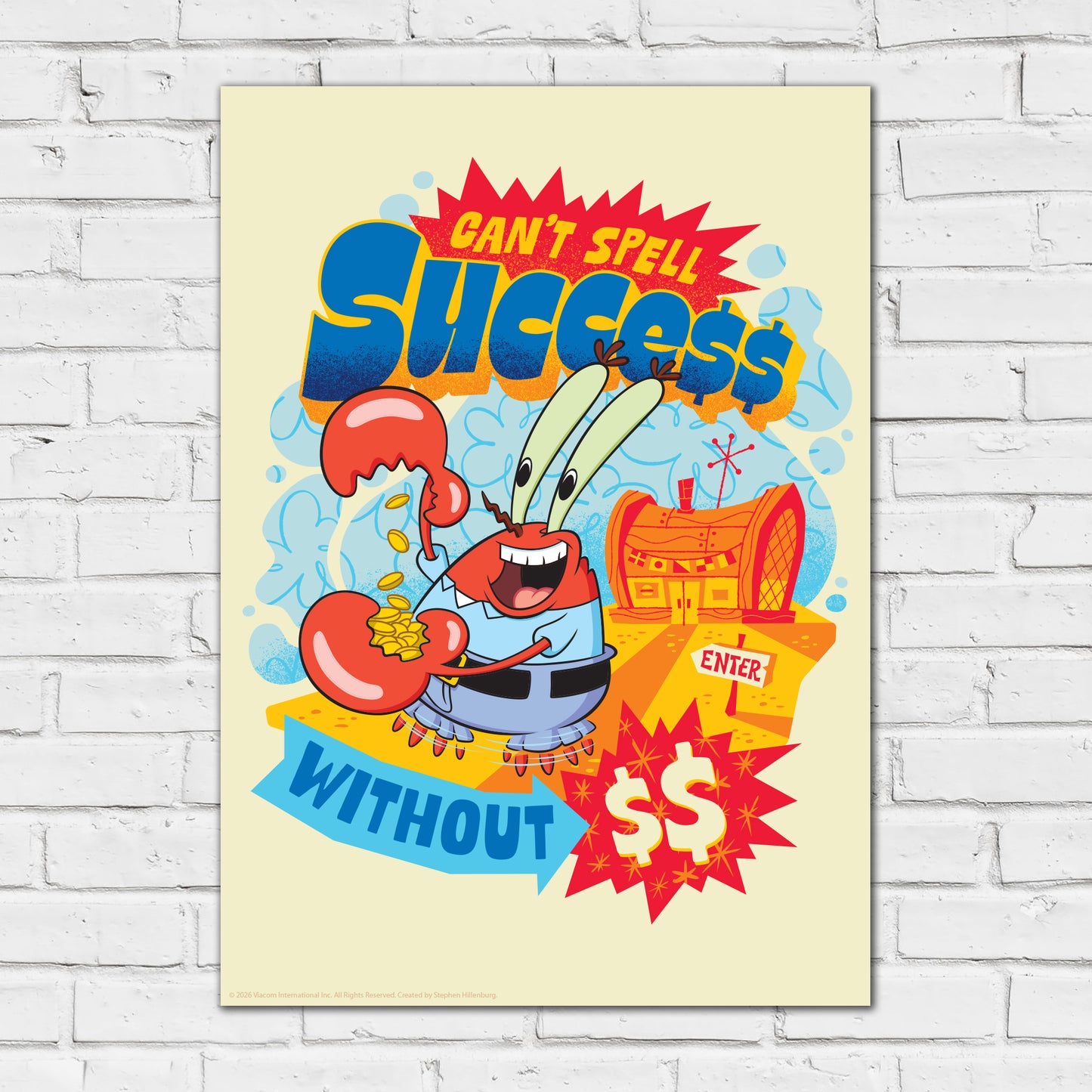 SpongeBob Print - Success Poster Wall Art