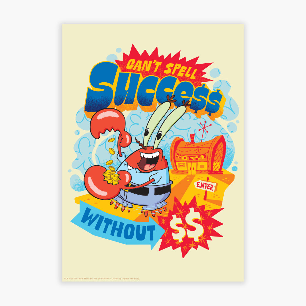 SpongeBob Print - Success Poster Wall Art