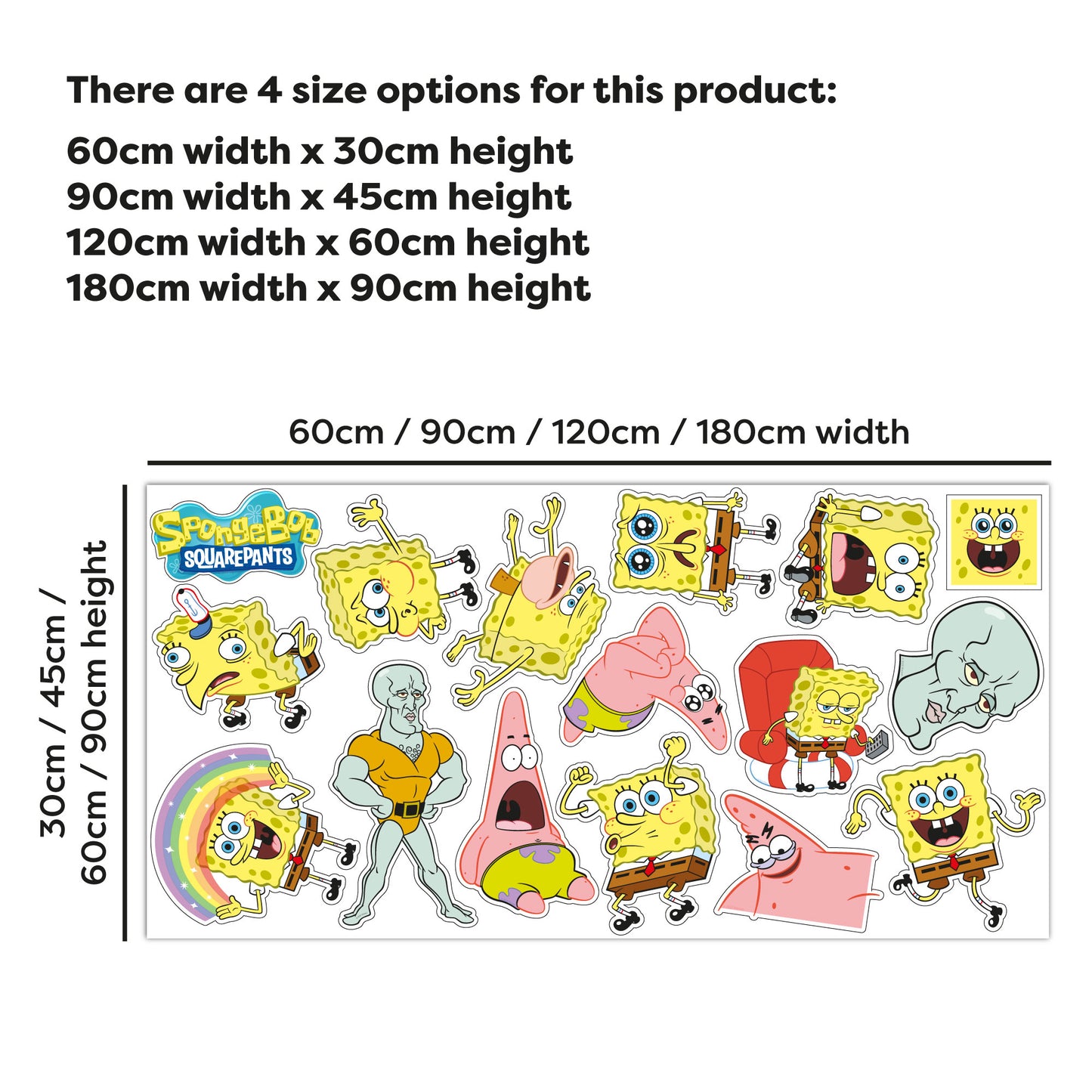 SpongeBob Wall Sticker - SpongeBob Meme Decal Set Wall Art