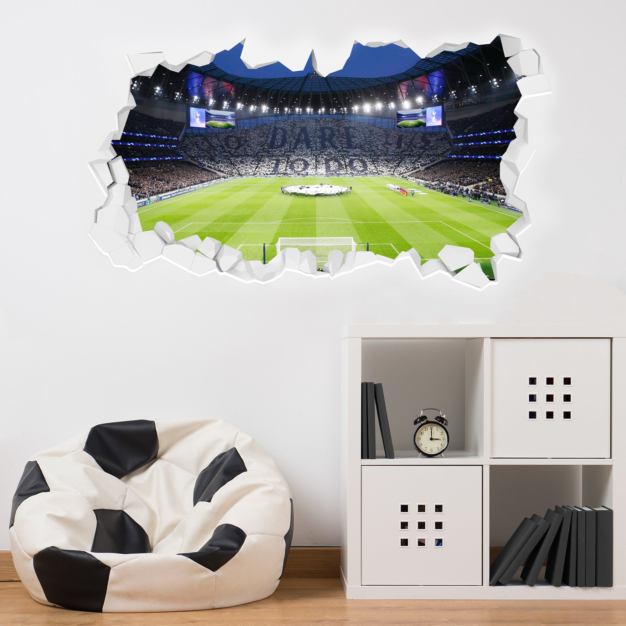 Tottenham Stickers Tottenham Hotspur FC - To Dare Is To Do Stadium Broken Wall Sticker ...