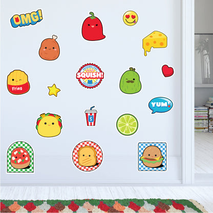 Squishmallows Wall Sticker - Food Squad Decal Set Wall Art