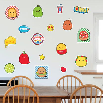 Squishmallows Wall Sticker - Food Squad Decal Set Wall Art