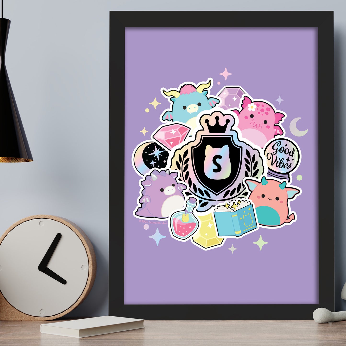Squishmallows Print - Purple Fantasy Poster Wall Art