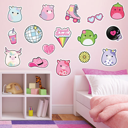 Squishmallows Wall Sticker - Squish Sparkle Decal Set Wall Art