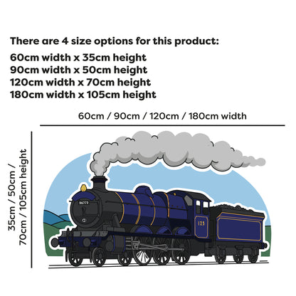 Train Wall Sticker - Steam Train Decal Wall Art