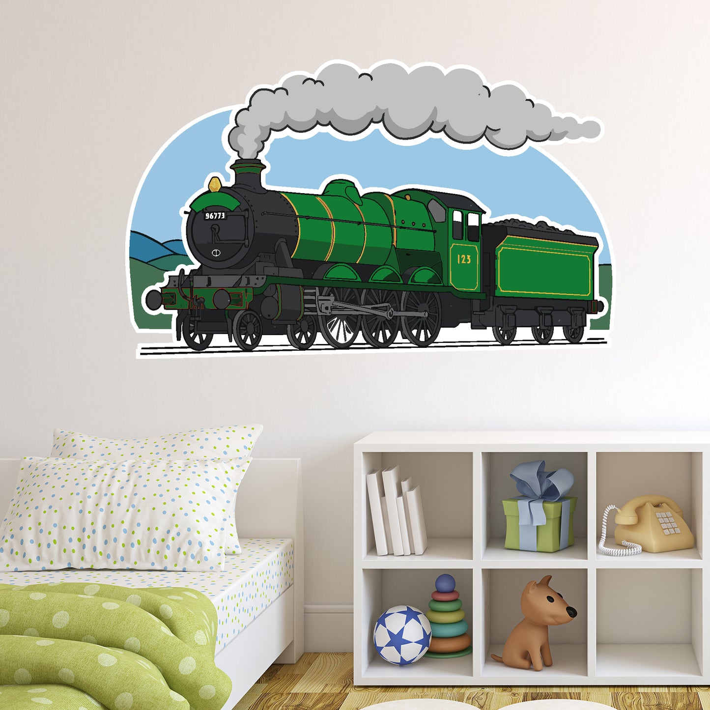 Train Wall Sticker - Steam Train Decal Wall Art