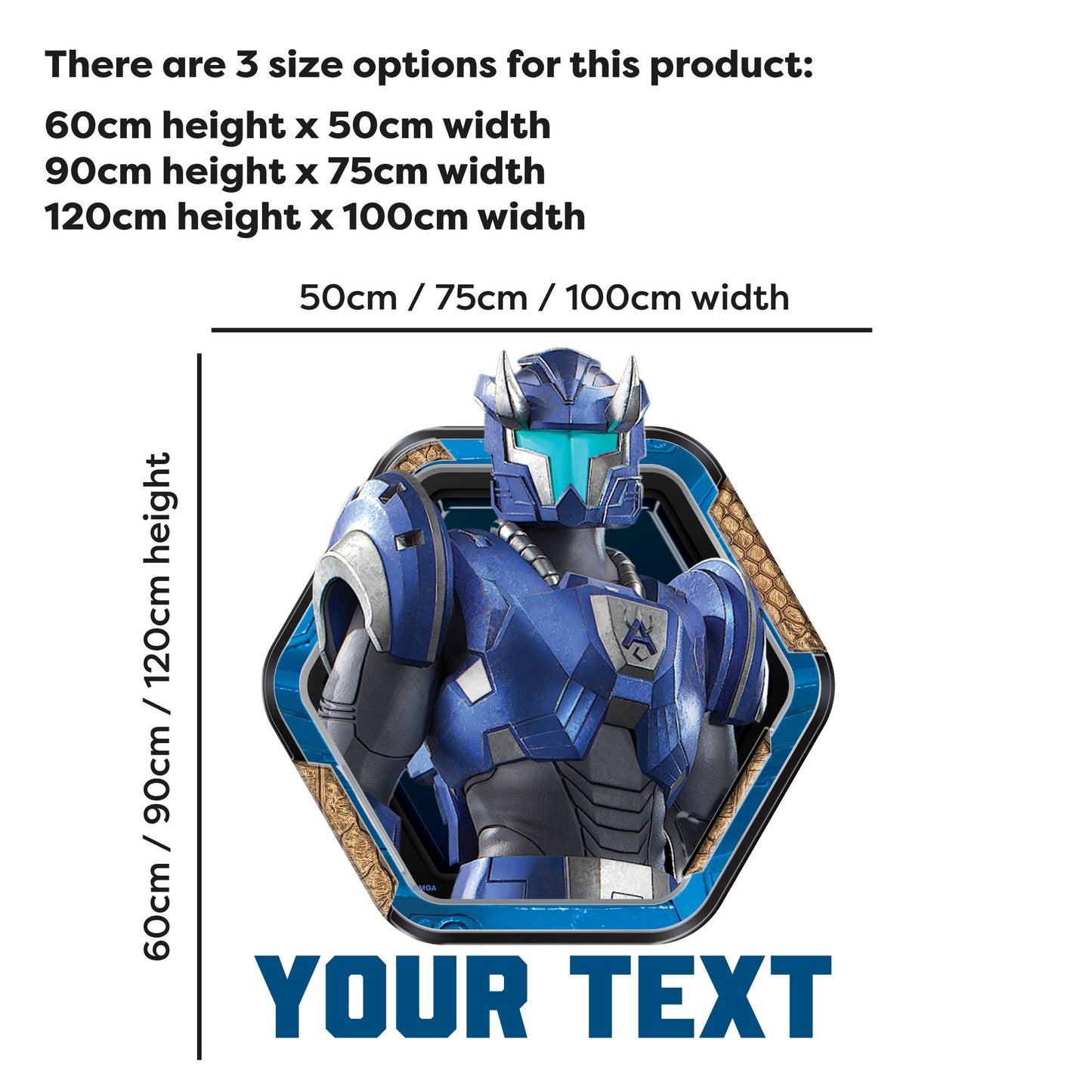 Armorsaurs Wall Sticker - TJ Badge Personalised Decal Wall Art