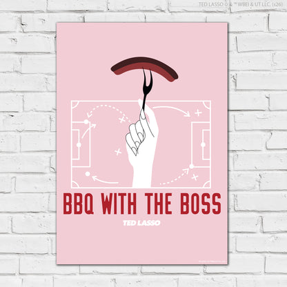 Ted Lasso™ Poster - BBQ With The Boss Print Design Wall Art