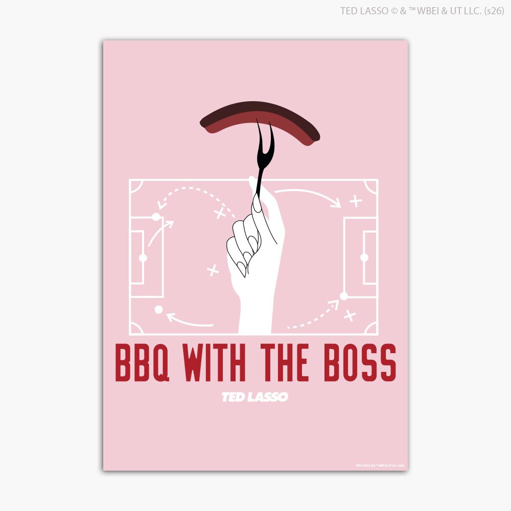 Ted Lasso™ Poster - BBQ With The Boss Print Design Wall Art