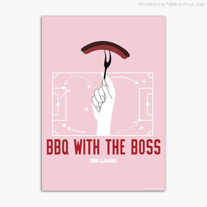 Ted Lasso™ Poster - BBQ With The Boss Print Design Wall Art