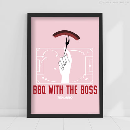 Ted Lasso™ Poster - BBQ With The Boss Print Design Wall Art