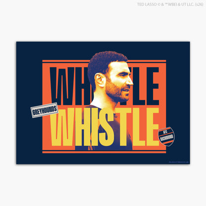 Ted Lasso™ Poster - Whistle Print Design Wall Art