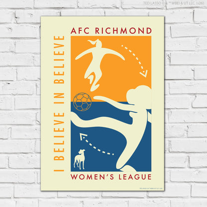 Ted Lasso™ Poster - Women's League Print Design Wall Art