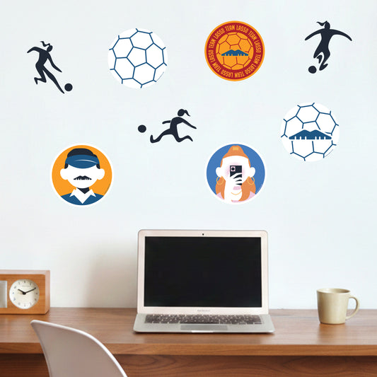 Ted Lasso Sticker Set - Icons Decal Wall Art
