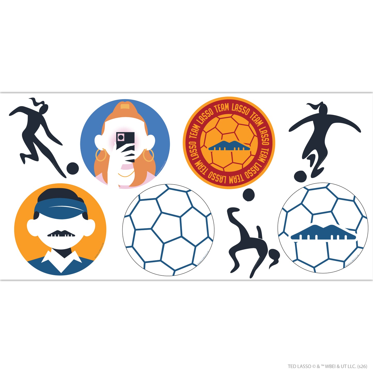 Ted Lasso Sticker Set - Icons Decal Wall Art