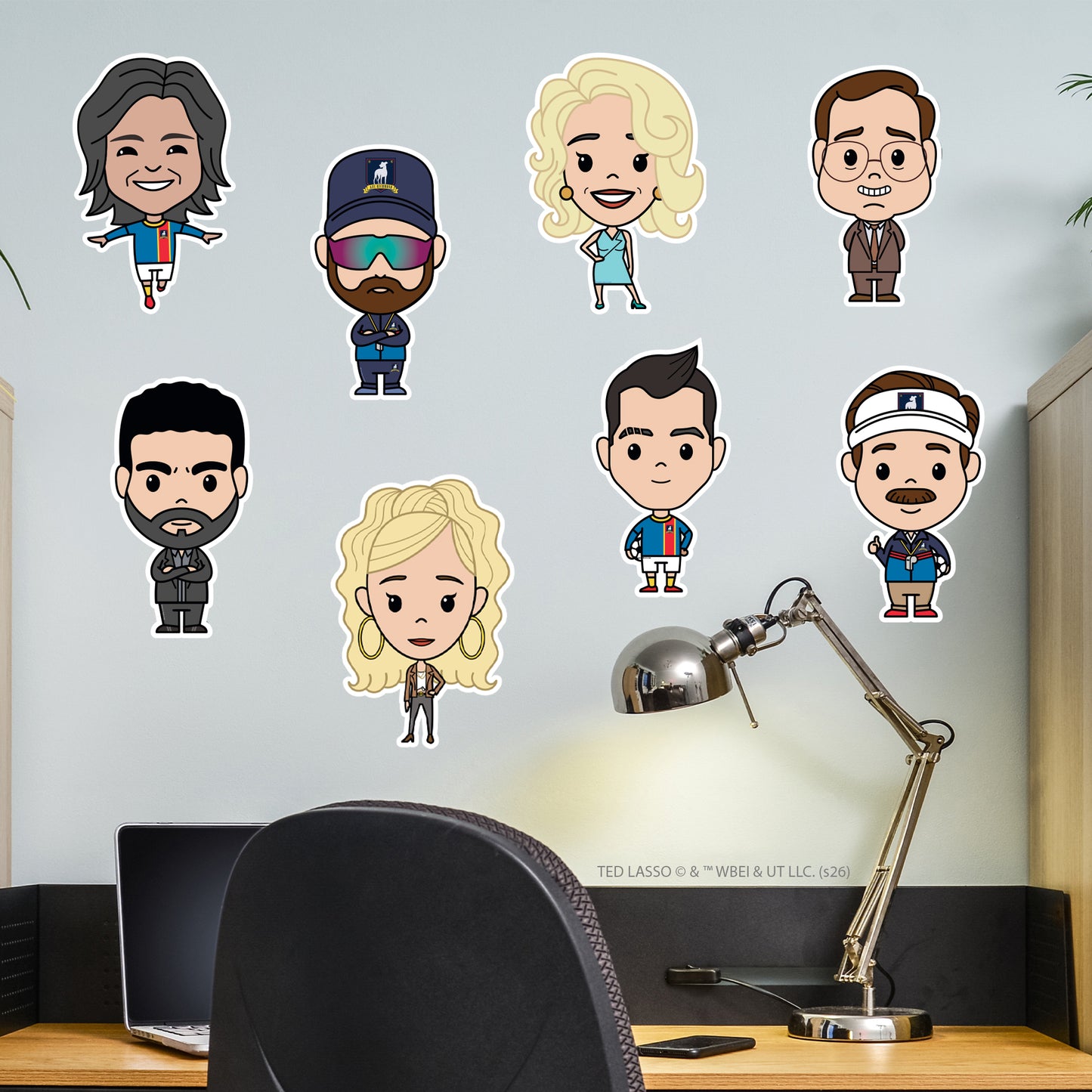 Ted Lasso Sticker Set - Bobble Heads Group Decal Wall Art