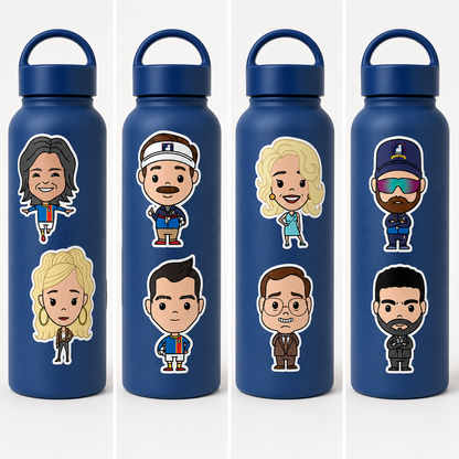 Ted Lasso Sticker Set - Bobble Heads Group Decal Wall Art