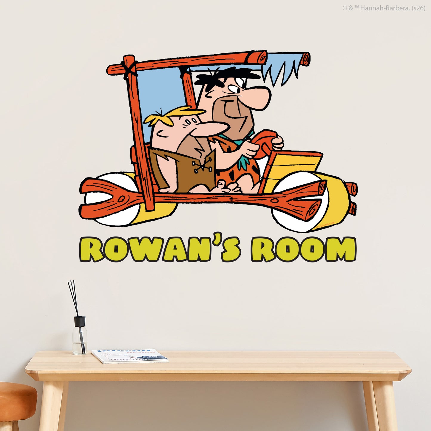 The Flintstones™ Wall Sticker - Fred And Barney Personalised Decal Wall Art