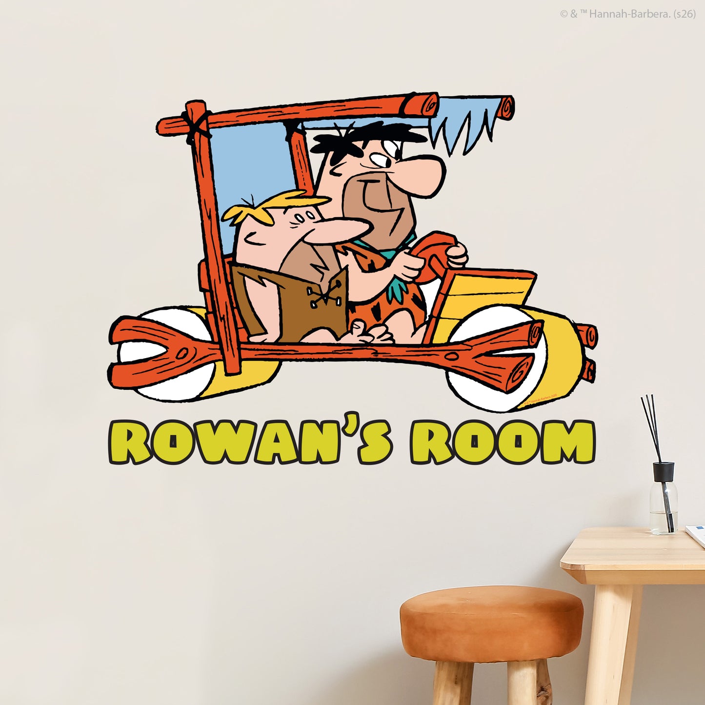 The Flintstones™ Wall Sticker - Fred And Barney Personalised Decal Wall Art