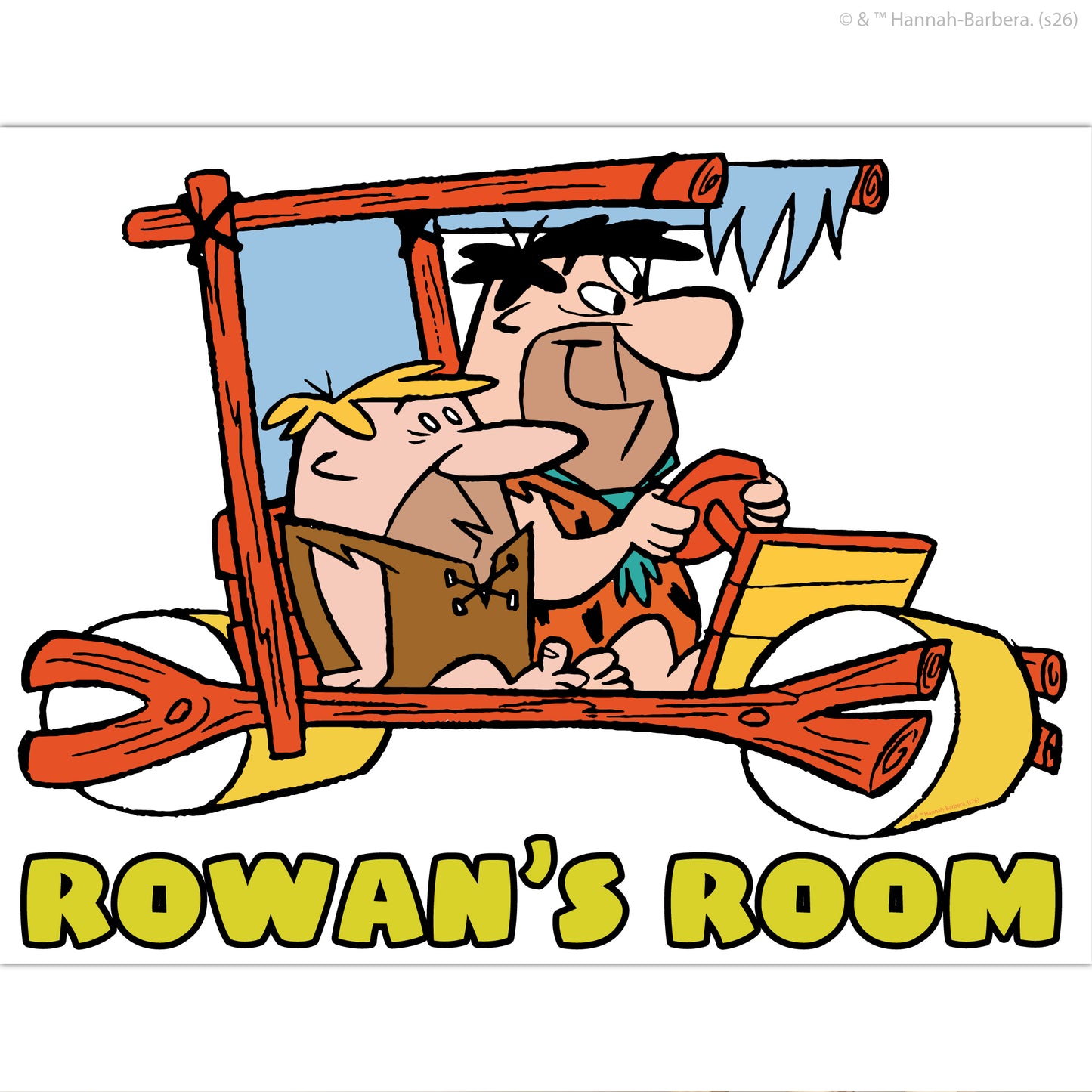 The Flintstones™ Wall Sticker - Fred And Barney Personalised Decal Wall Art