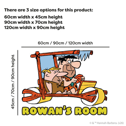 The Flintstones™ Wall Sticker - Fred And Barney Personalised Decal Wall Art