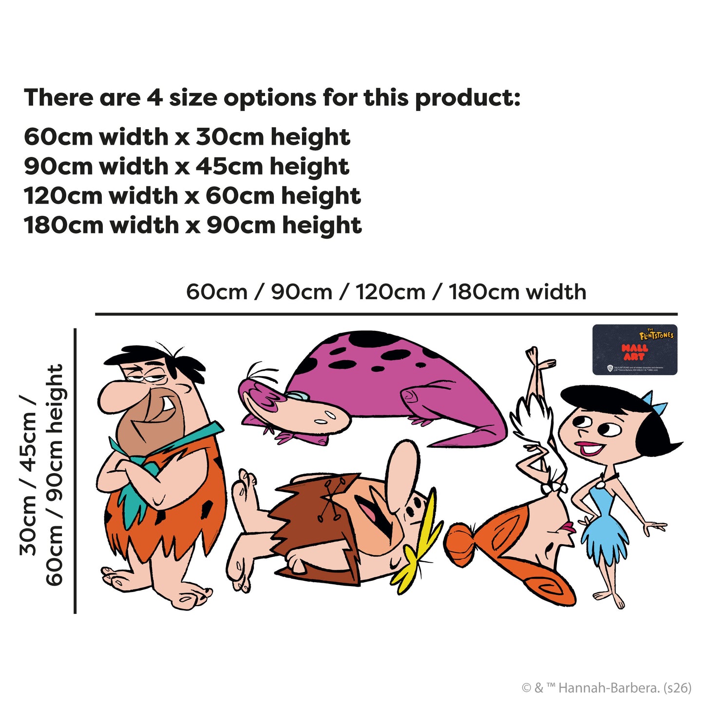 The Flintstones™ Wall Sticker - Group Decal Set Wall Art