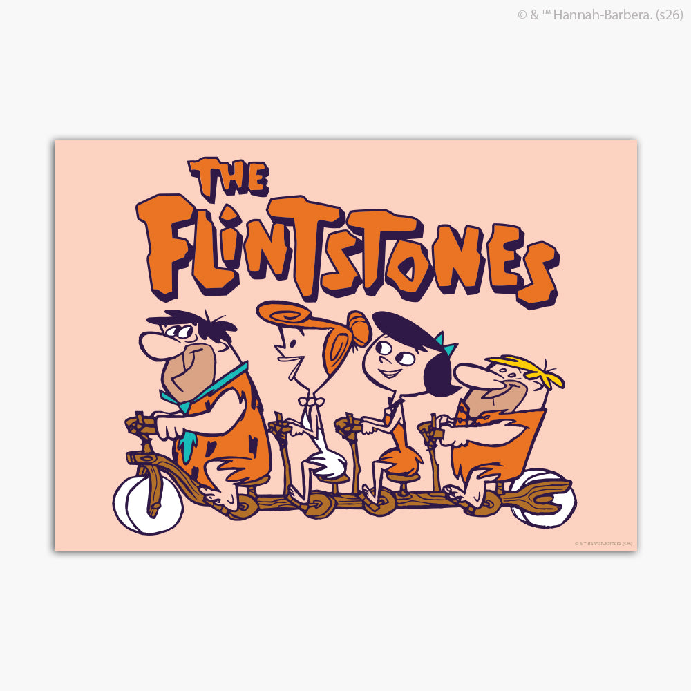 The Flintstones™ Print - Group Orange Poster Wall Art