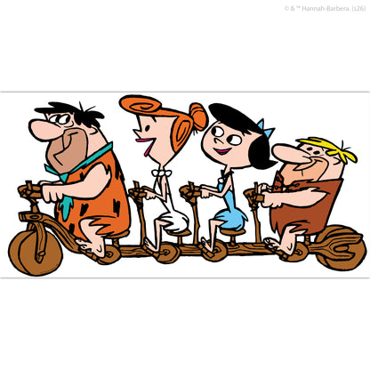 The Flintstones™ Wall Sticker - Group Bike Decal Wall Art