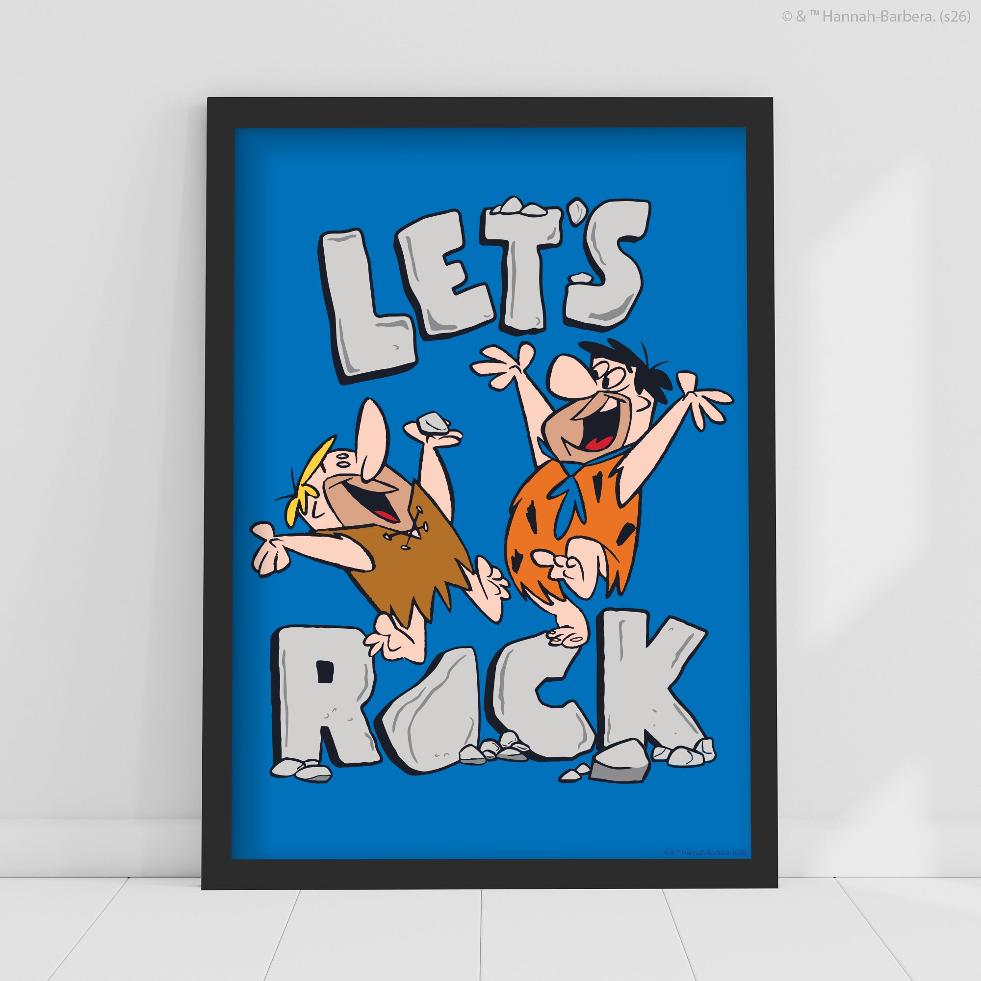 The Flintstones™ Print - Let's Rock Poster Wall Art – www.themed.co.uk