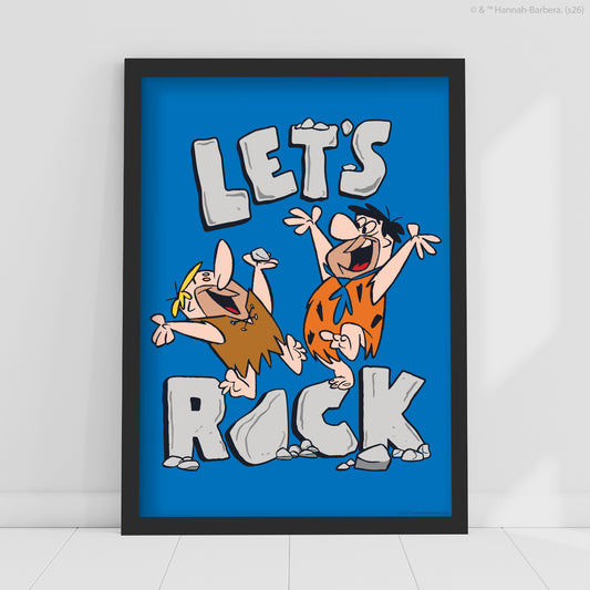 The Flintstones™ Print - Let's Rock Poster Wall Art