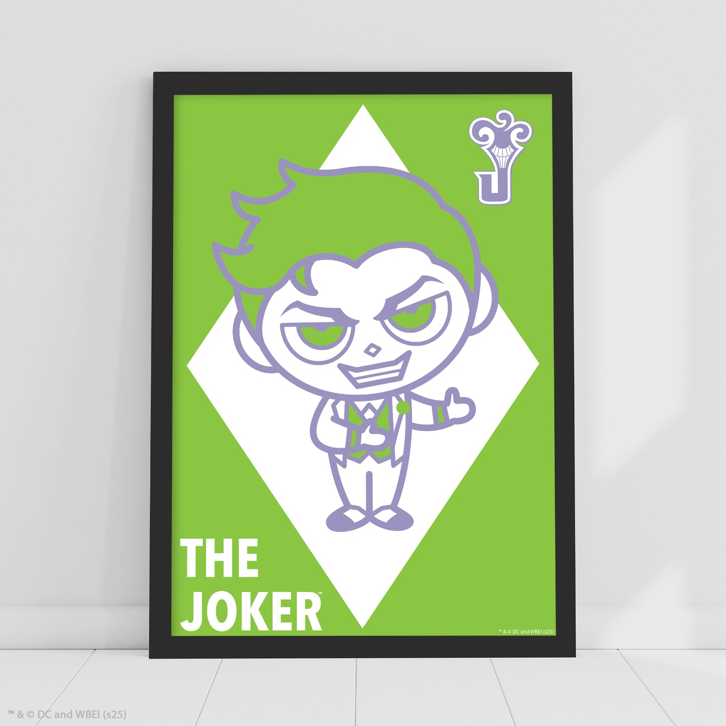 DC Comics Print – The Joker Green Poster DC Superhero Art