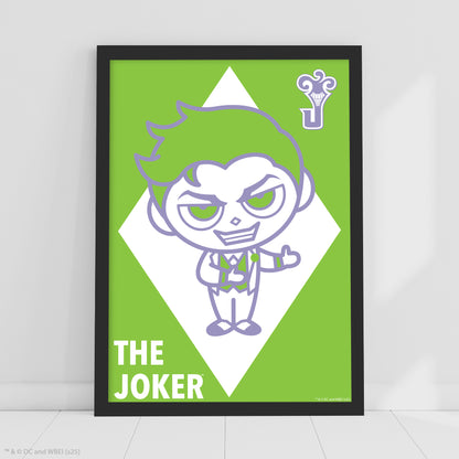 DC Comics Print – The Joker Green Poster DC Superhero Art