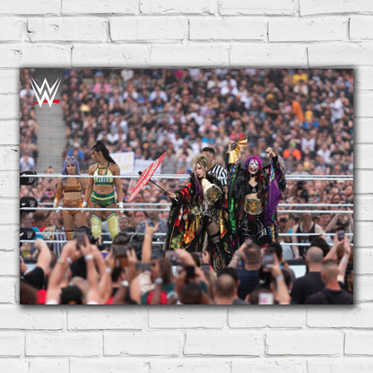 WWE Print - The Kabuki Warriors Women's Tag Team Win Poster Wall Art