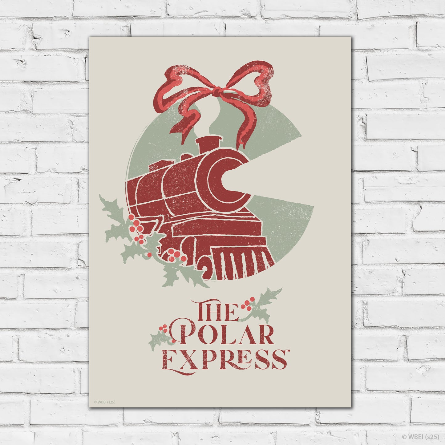 The Polar Express – The Polar Express Bow and Holly Poster Wall Art
