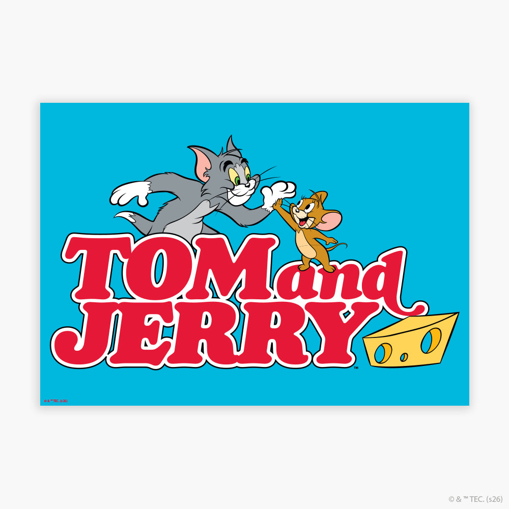 Tom And Jerry™  Print - Blue High Five Poster Wall Art