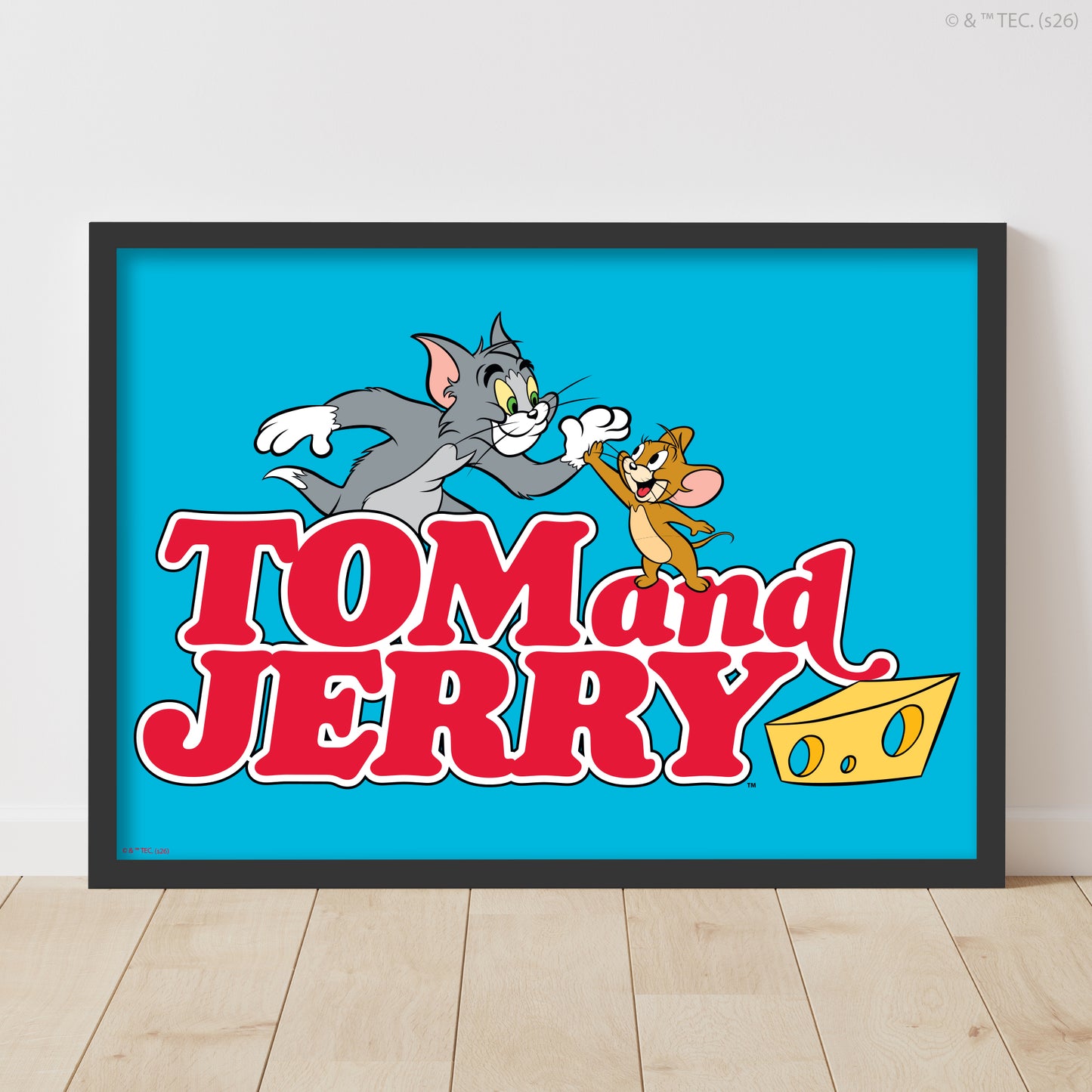 Tom And Jerry™  Print - Blue High Five Poster Wall Art