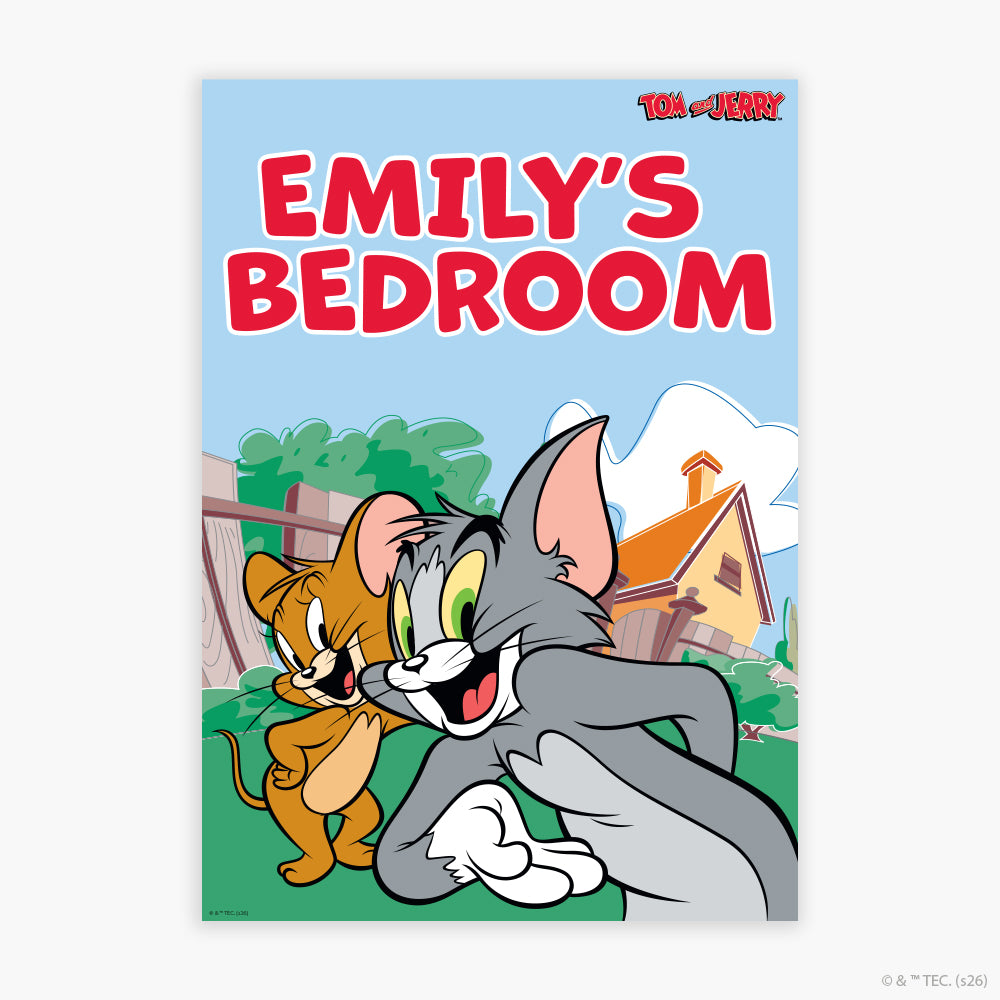 Tom And Jerry™  Print - Garden Personalised Poster Wall Art