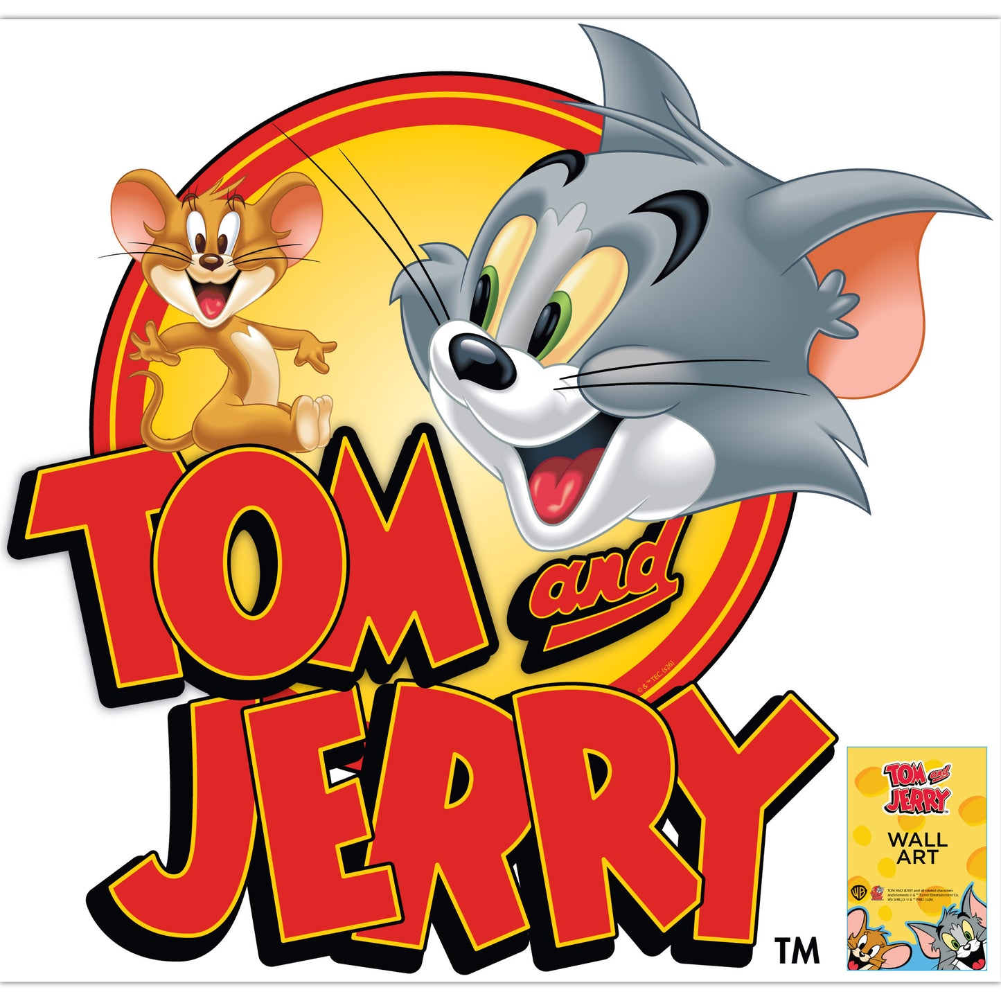 Tom And Jerry™ Wall Sticker - Logo Decal Wall Art