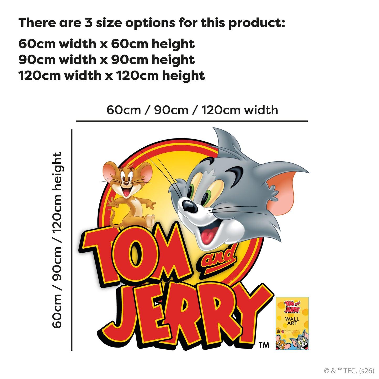Tom And Jerry™ Wall Sticker - Logo Decal Wall Art