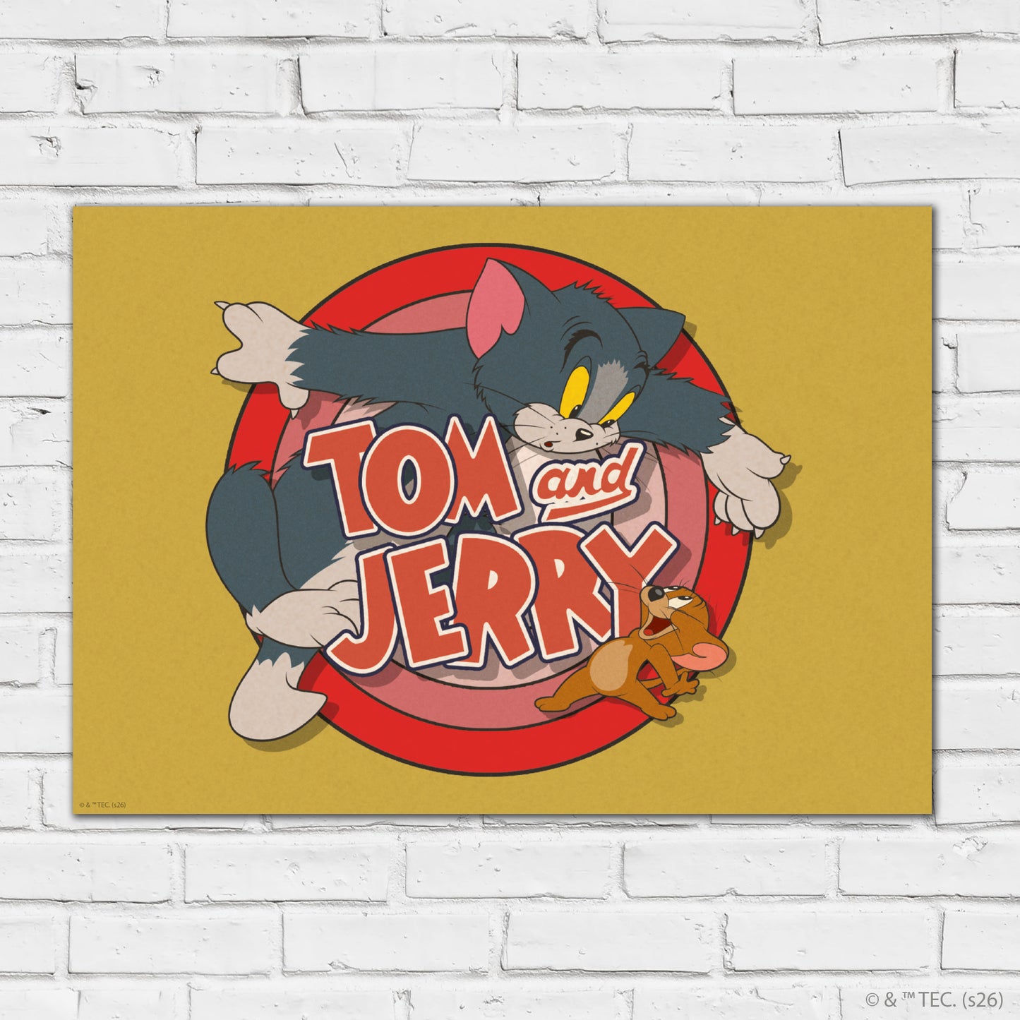 Tom And Jerry™  Print – Tom And Jerry™  Logo Poster Wall Art