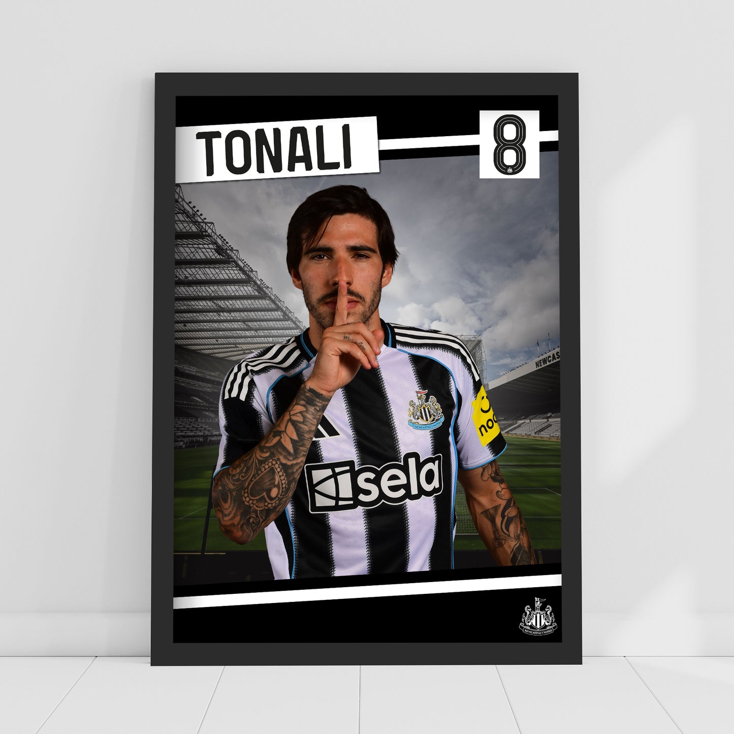 Newcastle United FC Print - Tonali 25/26 Core Poster Football Wall Art