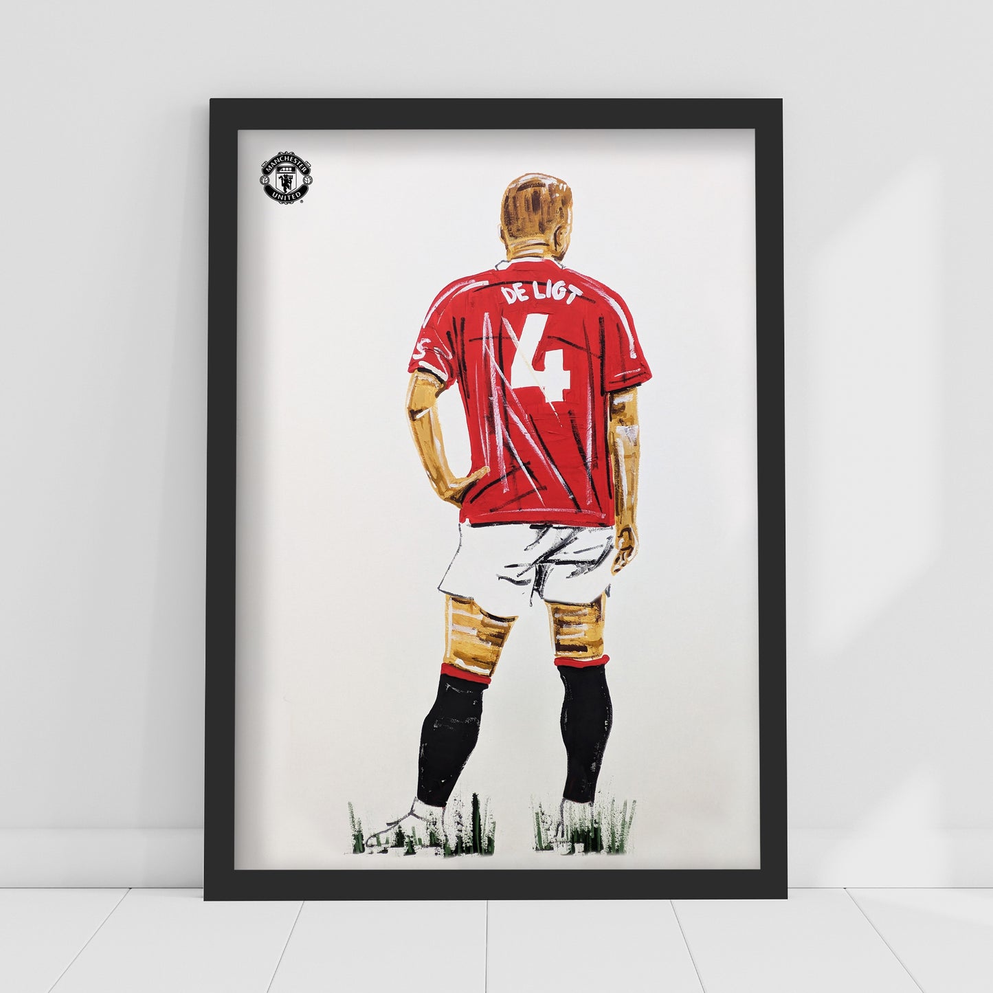 Manchester United FC Print - De Ligt Tony Denton Painted Poster