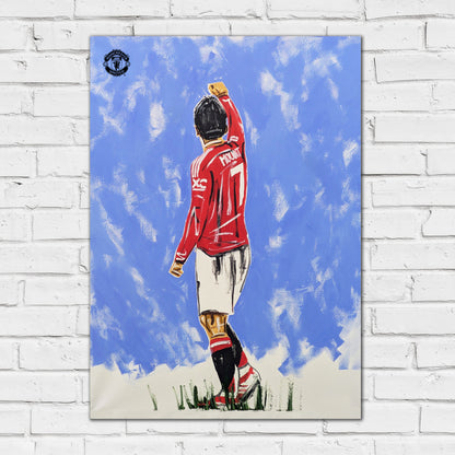 Manchester United FC Print - Mason Mount Tony Denton Painted Poster